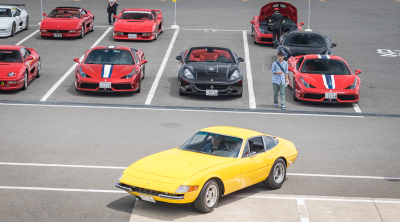 Illustration for article titled This Is How Japan Throws A Ferrari Party